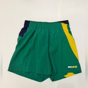 Janji Run for Guatemala Green and Yellow Athletic Liner Running Shorts - S